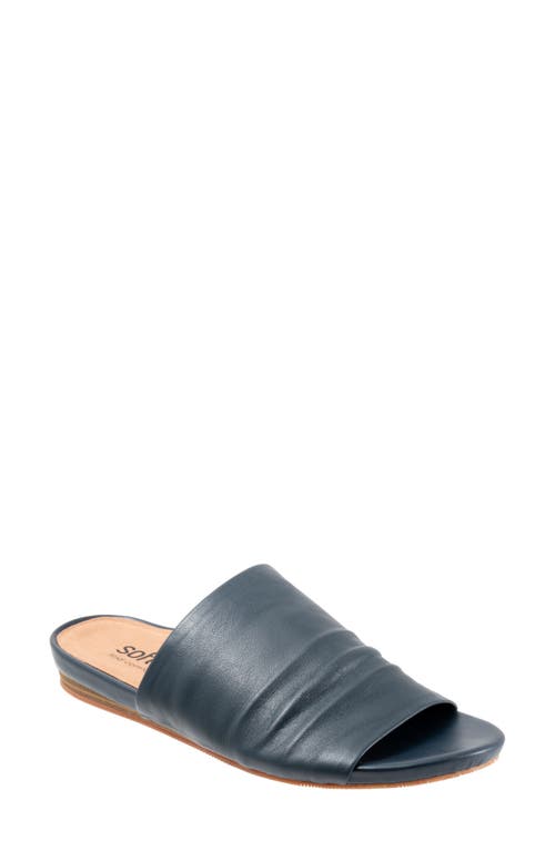 SoftWalk Camano Slide Sandal in Navy