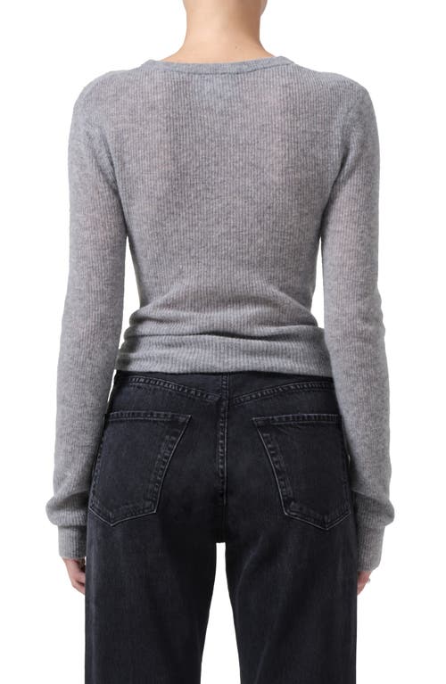 Citizen Of Humanity Alessia Crewneck Sweater In Dark Heather Grey In Dark Heather Grey