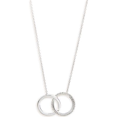 Roberto Coin Diamond Double Circle Pendant Necklace