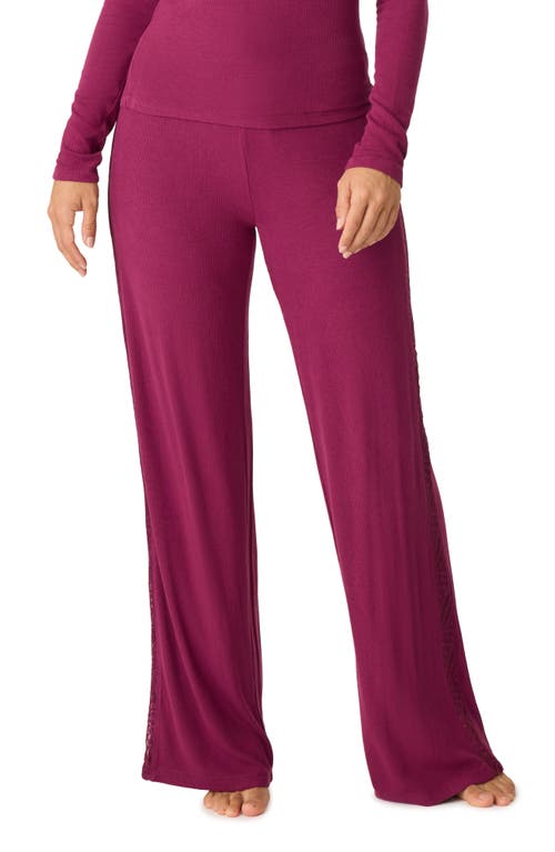 Shop Pj Salvage Sweet Dreams Pajama Pants In Bordeaux