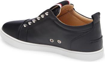 Christian Louboutin F.A.V Fique A Vontade Mid Cut Leather Sneaker