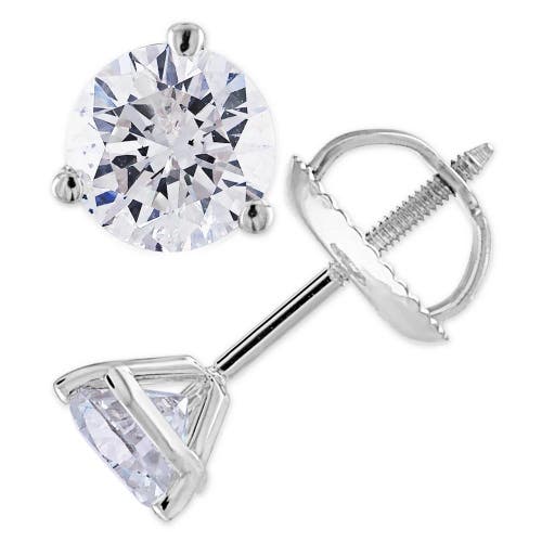 Bliss Diamond 1 1/2ct Diamond Studs Lab Grown 14k Gold Lab Grown Diamond Earrings In 14k White Gold