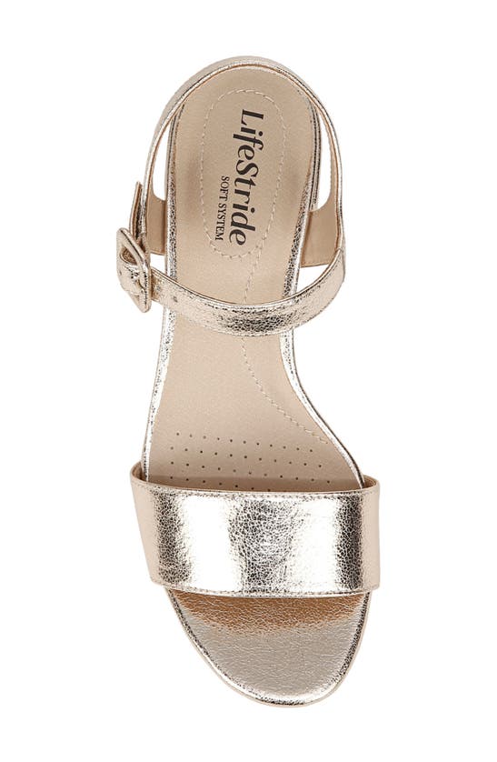 Shop Lifestride Rhythmn Platform Sandal In Platino