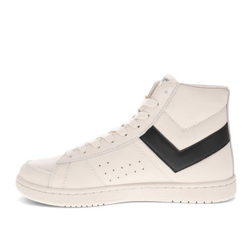 Shop Pony M-80 High Sneakers In Off White/black