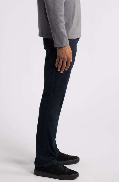 Shop Johnston & Murphy Straight Leg Jeans In Black Wash