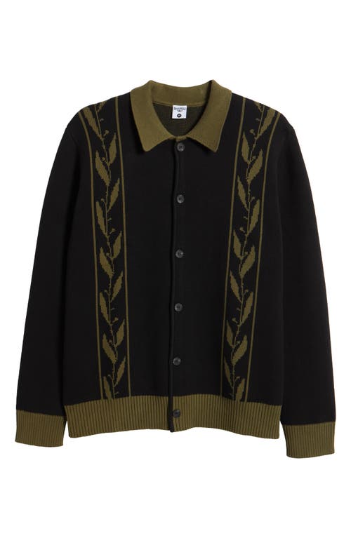 Shop Service Works Olive Branch Cardigan In Black