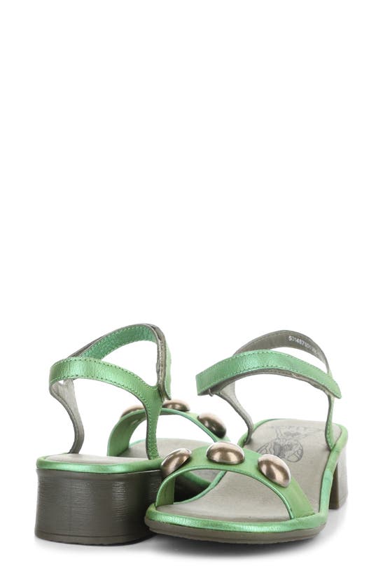 Shop Fly London Exie Ankle Strap Sandal In Green Idra