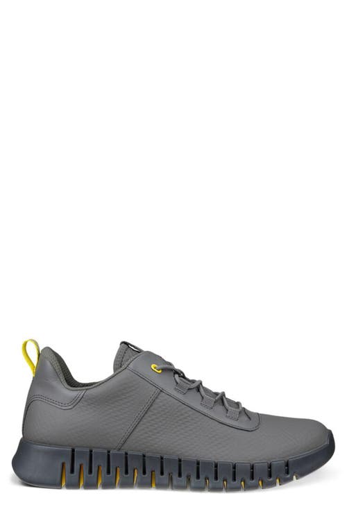 Shop Ecco Gruuv Sneaker In Steel/steel/buttercup