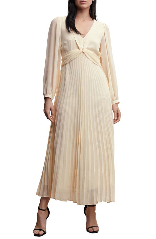 mango beige dress MANGO ROSETTO 17092898-08 MANGO WOMEN DRESS KNEE LENGTH main image 1