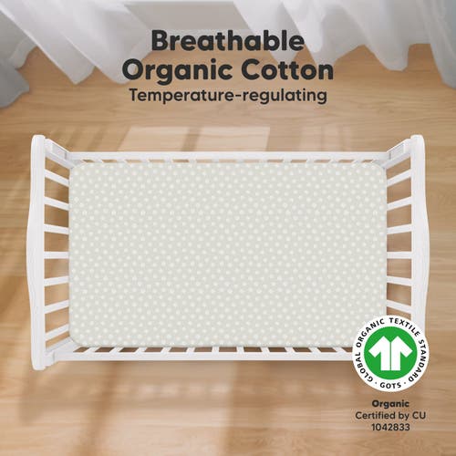 Shop Keababies Soothe Fitted Crib Sheet In Meadow