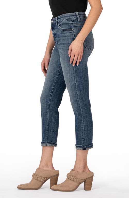 Shop Kut From The Kloth Elizabeth High Waist Crop Straight Leg Jeans In Decorous