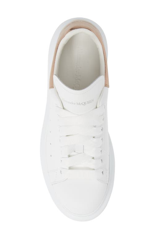 Shop Alexander Mcqueen Oversized Sneaker In Ivory/gold