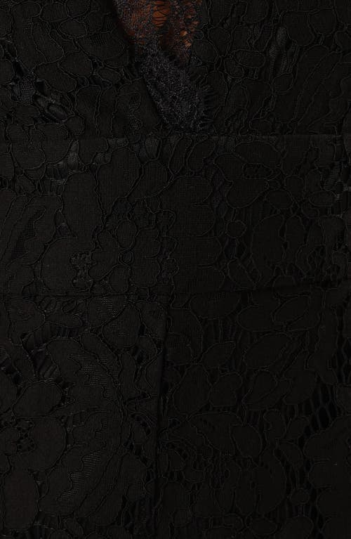 Petal And Pup Petal & Pup Eloise Cotton Blend Lace Jumpsuit In Black