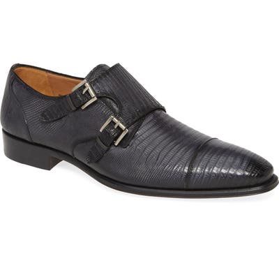 Mezlan Argentum Double Monk Strap Shoe- Grey