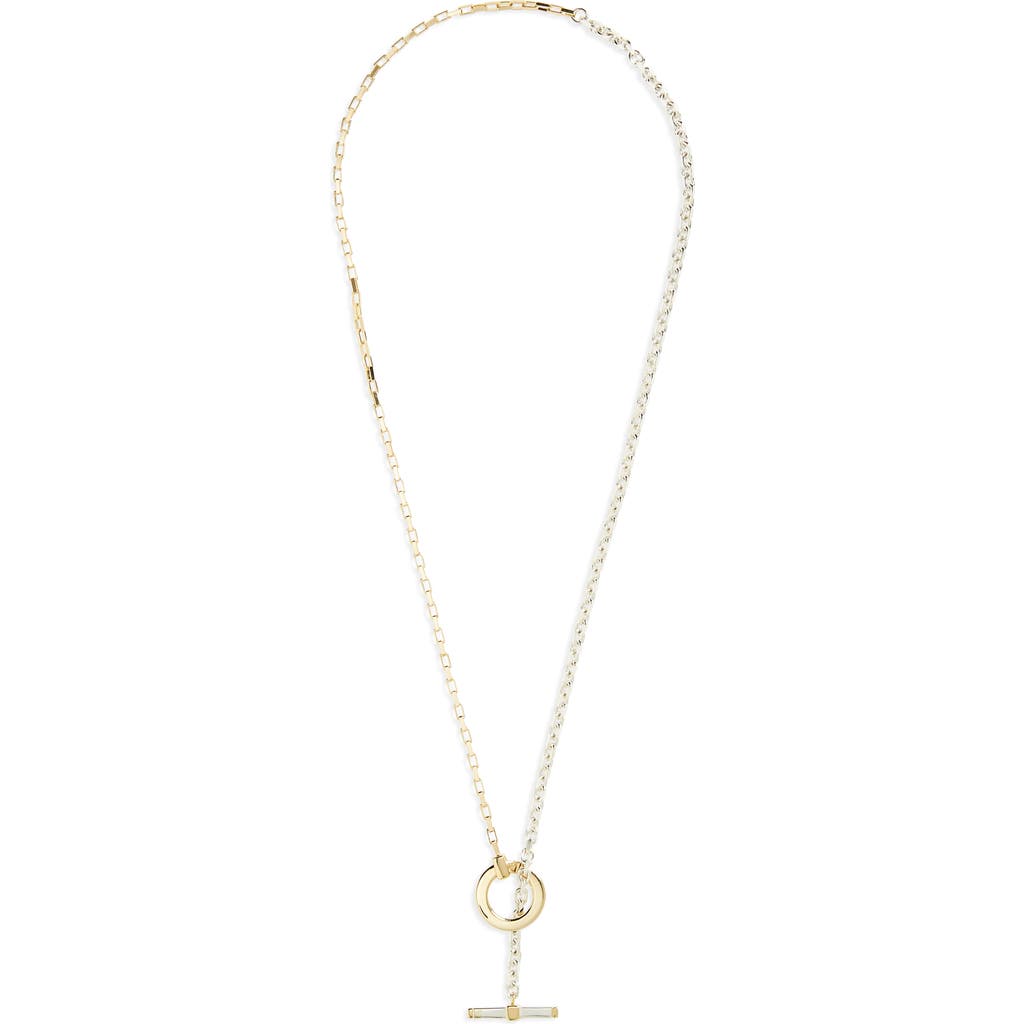 Bottega Veneta Key Chain Link Toggle Necklace In Gold