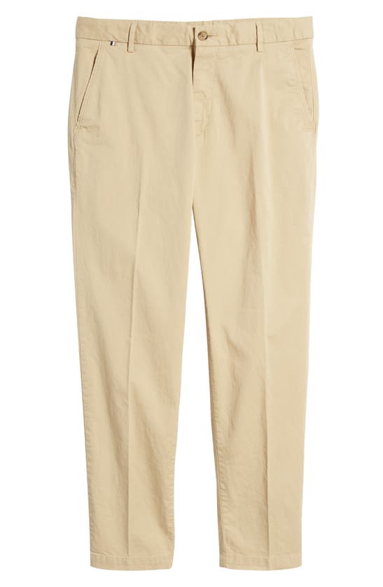 Shop Hugo Boss Boss Kane Cotton Blend Chinos In Light Beige