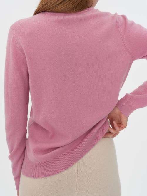 Shop Gobi Cashmere Classic Turtle Neck In Orchid Smoke