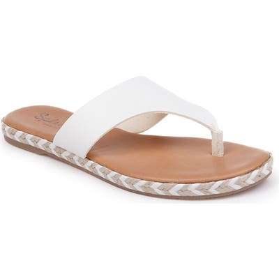 Splendid Trevon Espadrille Flip Flop- White