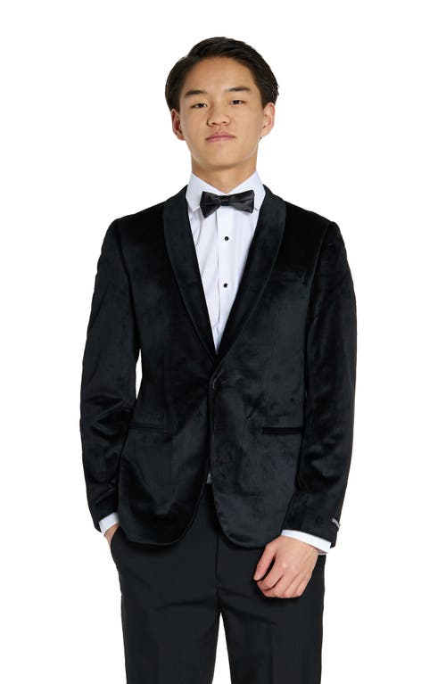 Shop Opposuits Kids' Velvet Dinner Jacket In Black