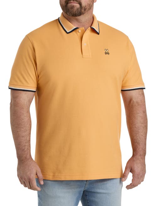 Shop Psycho Bunny Kingsbury Piqué Polo Shirt In Mock Orange