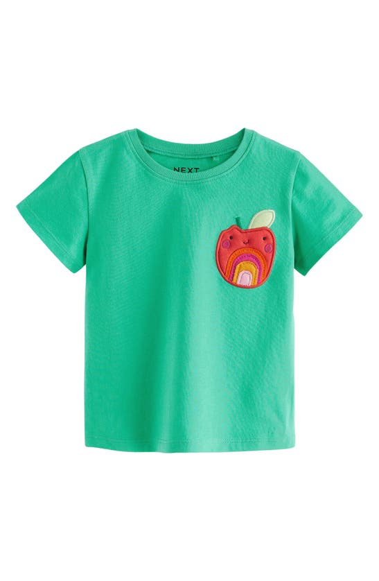 Shop Next Kids' 4-pack Assorted Cotton Appliqué Graphic T-shirts In Green Multi Pack