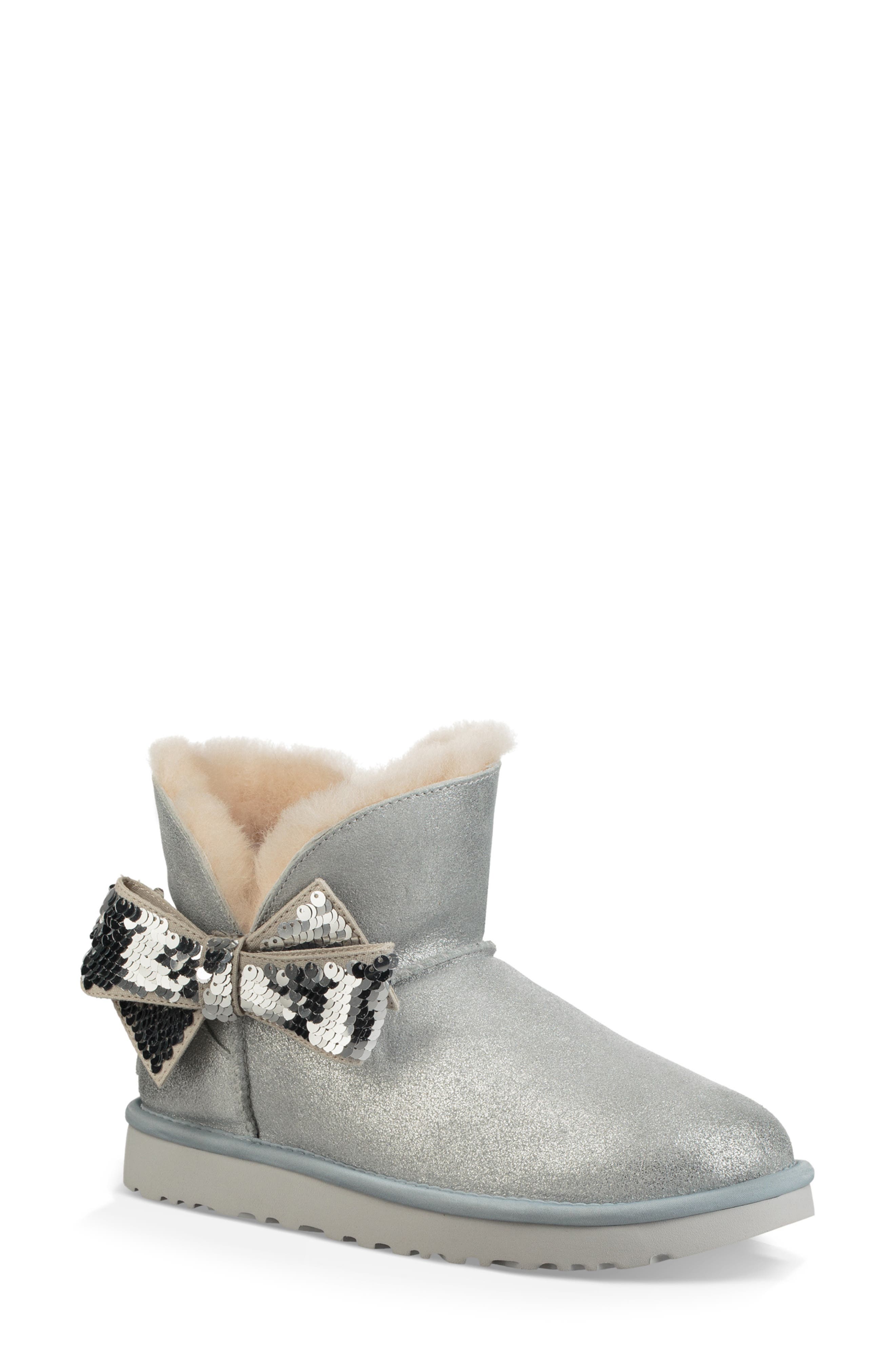 UGG | Mini Sequin Bow Wool Lined Bootie 