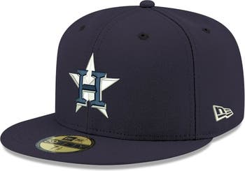 New Era Astros Logo White 59Fifty Fitted Cap - Men's