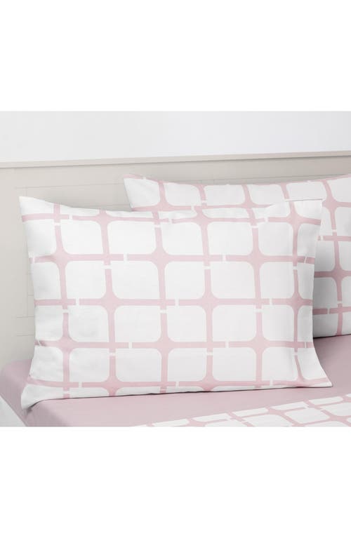 Shop Brooks Brothers Geo Turkish Cotton Pillowcases In Pink