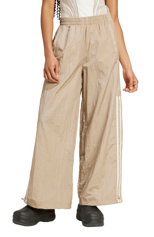 Adidas Originals Adidas Atlanta Cut Line Wide Leg Track Pants In Wonder Beige