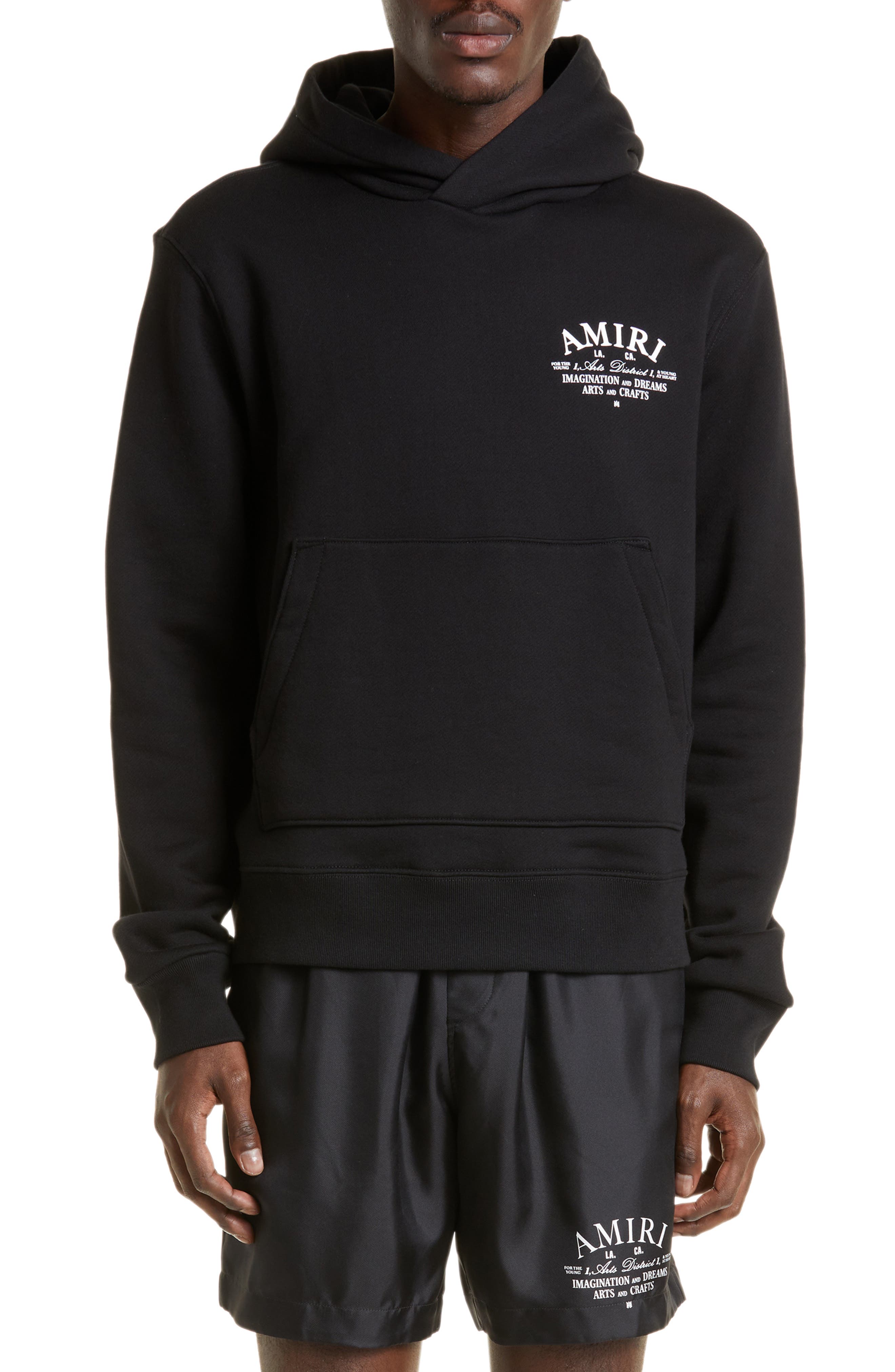 AMIRI star-print logo hoodie - Black