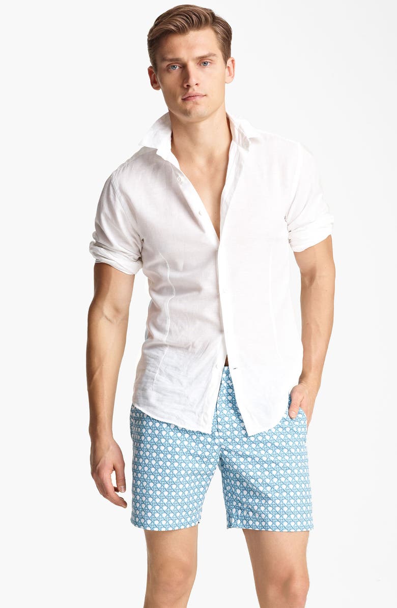 Orlebar Brown Linen Shirt & Swim Trunks | Nordstrom