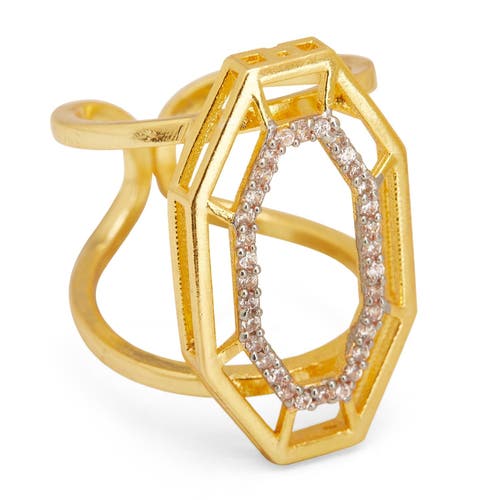 Dhwani Bhansal Syra Ring In Gold Plated