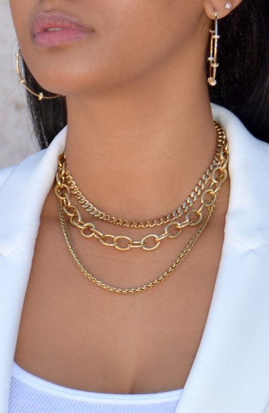 Liza Schwartz Naomi Chain Necklace In Gold