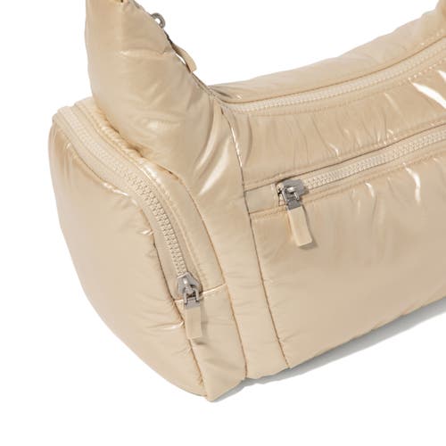 Baggallini Banana Sling Crossbody Shoulder Bag In Champagne Puff