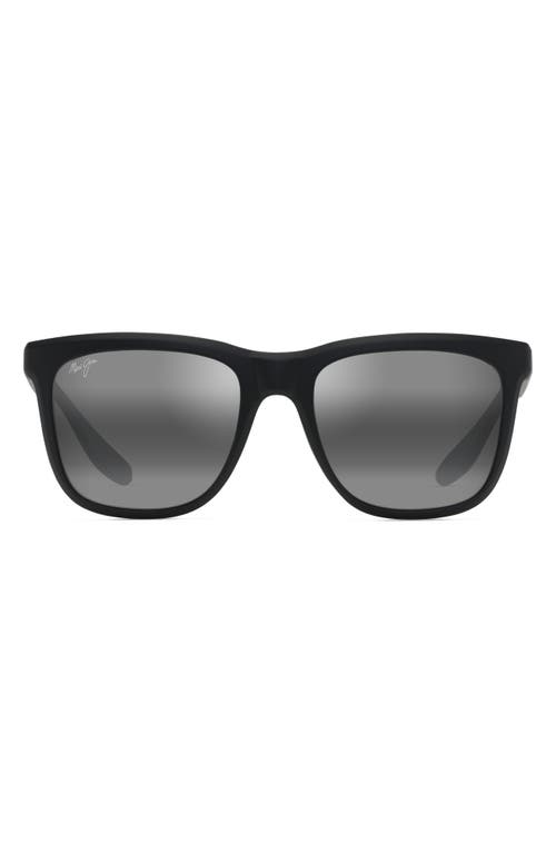 Maui Jim Pehu 55mm PolarizedPlus2 Square Sunglasses in Black at Nordstrom