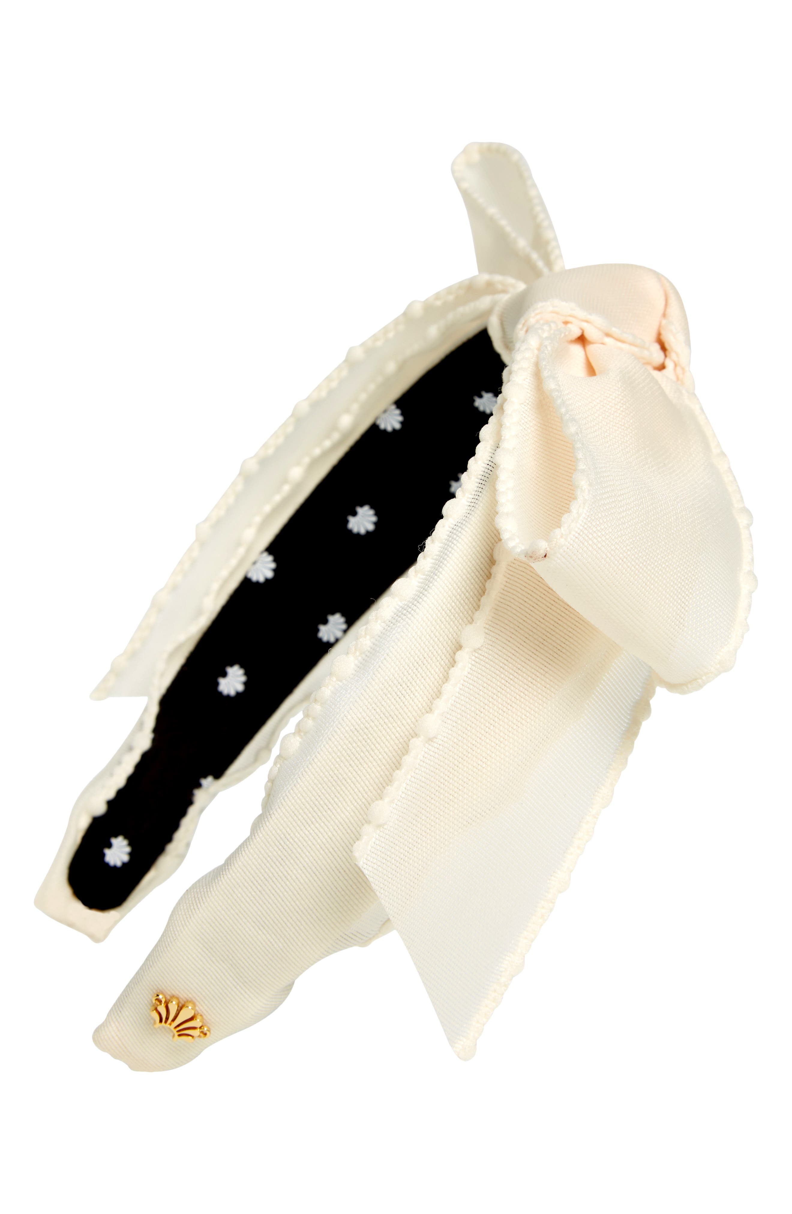 Lele Sadoughi Shirley Sheer Bow Headband In Ivory