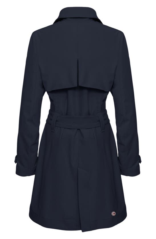 Shop Colmar New Futurity Double Breasted Trench Coat In Navy Blue