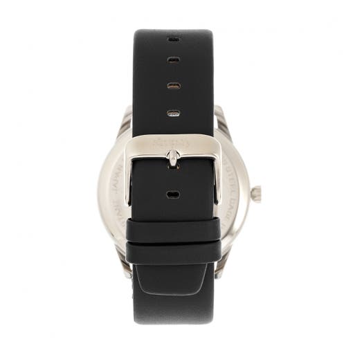 Simplify The 6300 Leather-band Watch In Black