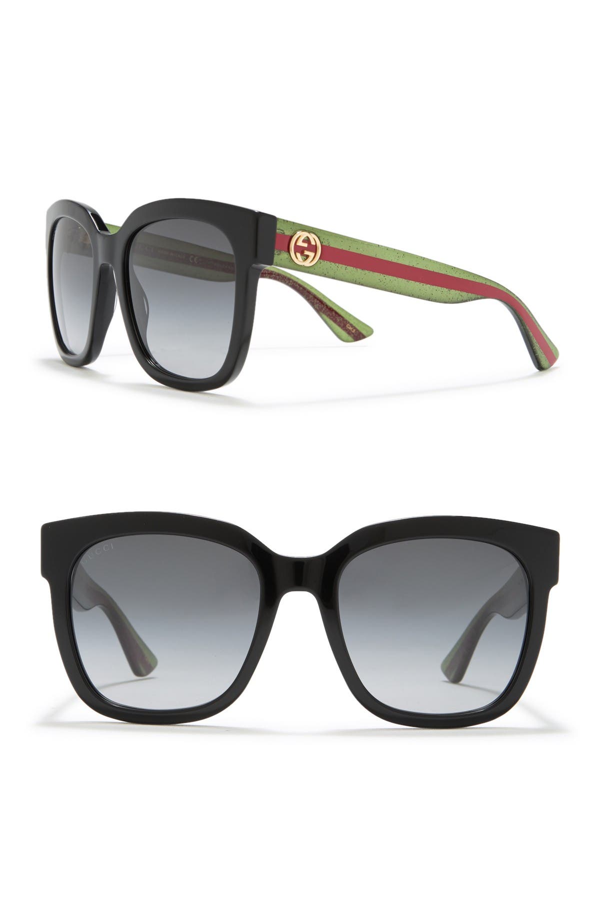 gucci 53mm square cat eye