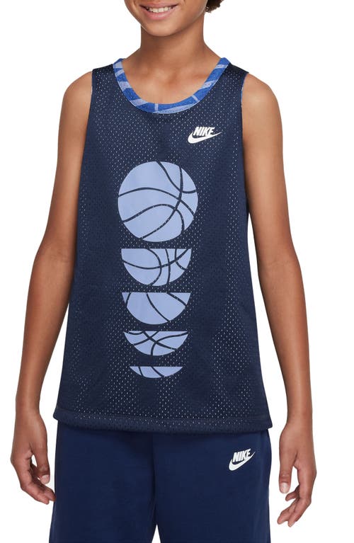 Nike Kids' Culture of B-Ball Jersey Midnight Navy/White at