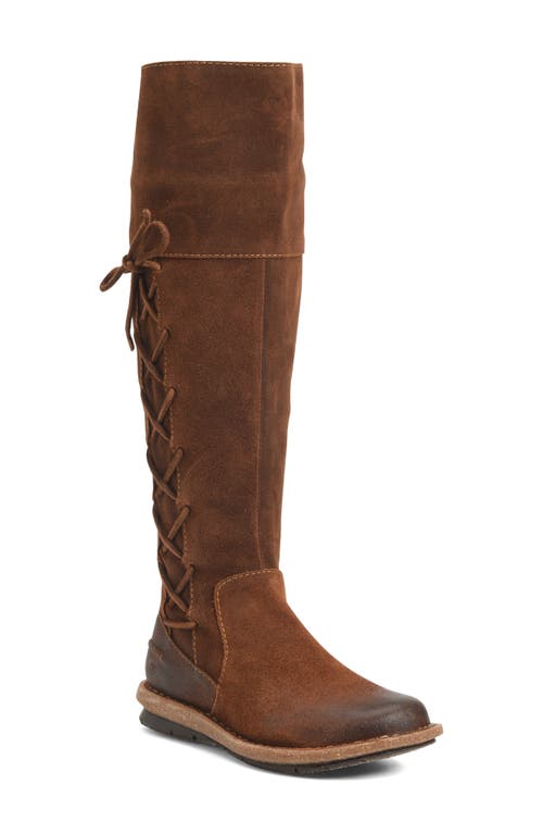 Tarla Knee High Boot in Brown Ginger Distressed