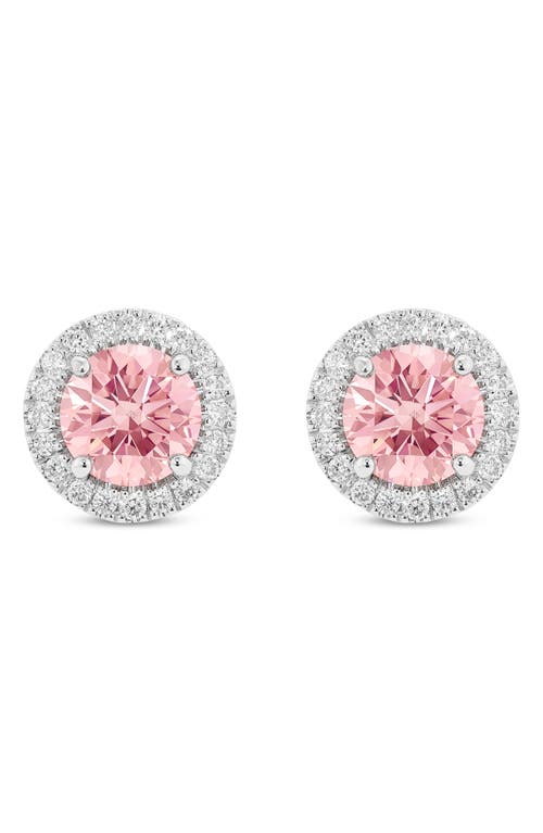 LIGHTBOX LIGHTBOX 2-CARAT LAB GROWN DIAMOND HALO STUD EARRINGS 