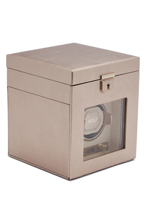 WOLF Palermo Single Watch Winder & Case in Rose Gold at Nordstrom