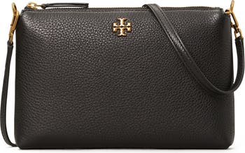 Tory Burch Brown Leather Robinson Double Zip Dome Satchel Tory Burch