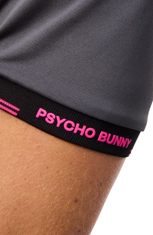 Shop Psycho Bunny Edmonds Sport Performance Polo In Blackened Pearl