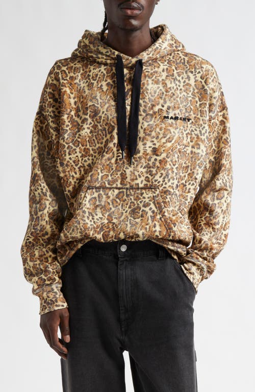 Isabel Marant Marvin Leopard Print Hoodie