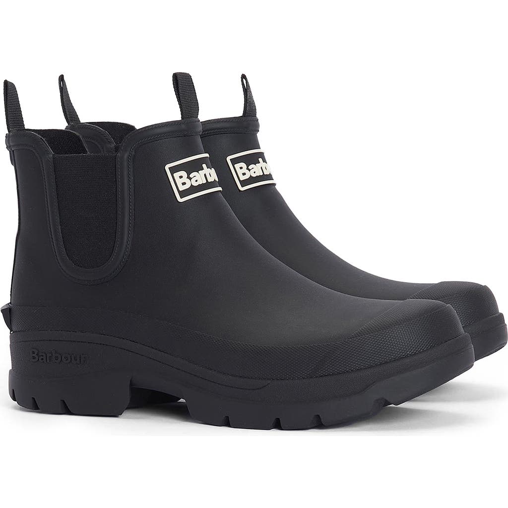 Barbour Halton Womens Chelsea Wellies In Black