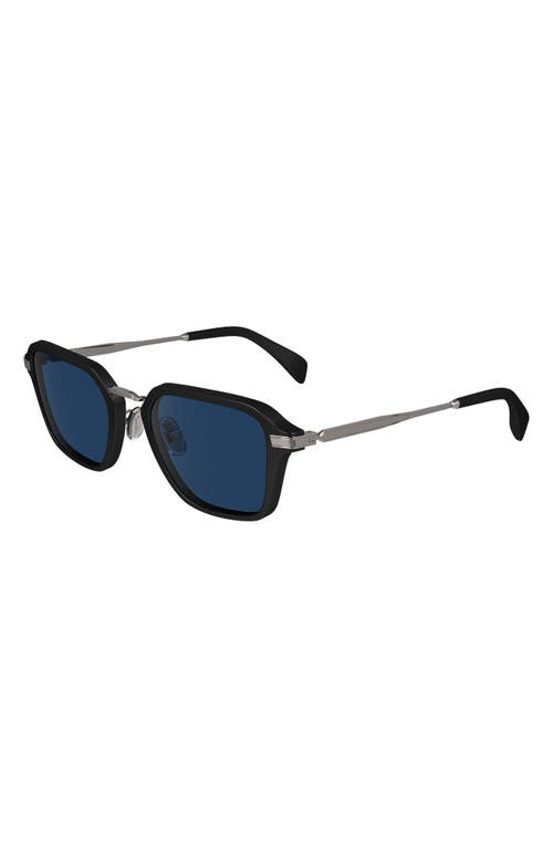 Paul Smith Men's Kean Acetate And Metal Rectangle Sunglasses In Black