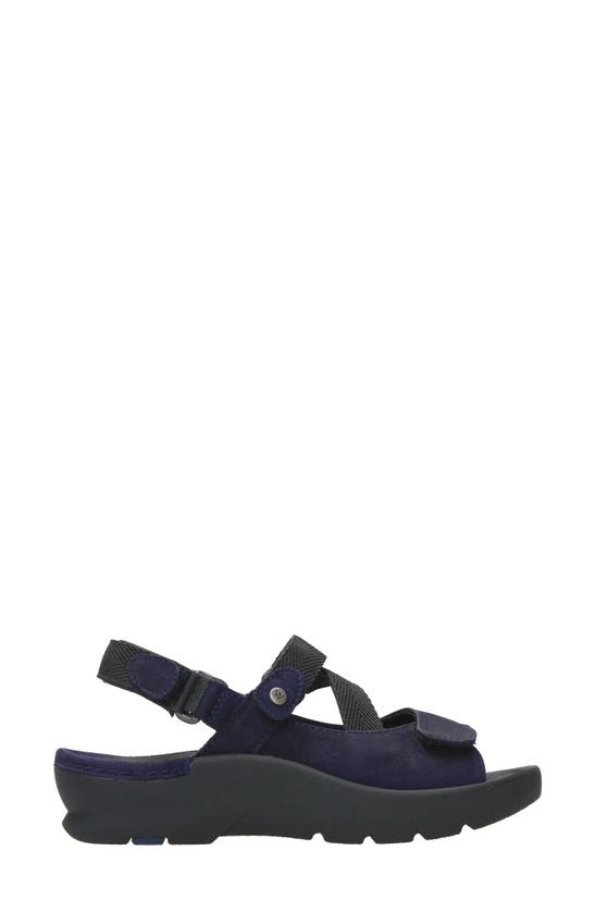 Shop Wolky Lisse Slingback Platform Sandal In Purple Nubuck