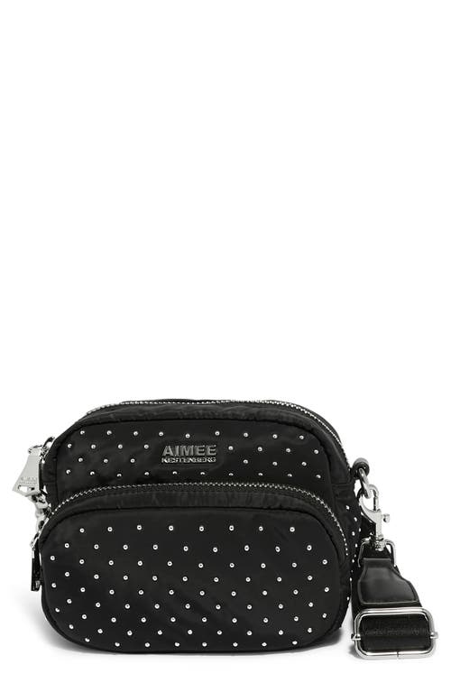 Not Your Basic Mama Convertible Crossbody in Black Micro Stud